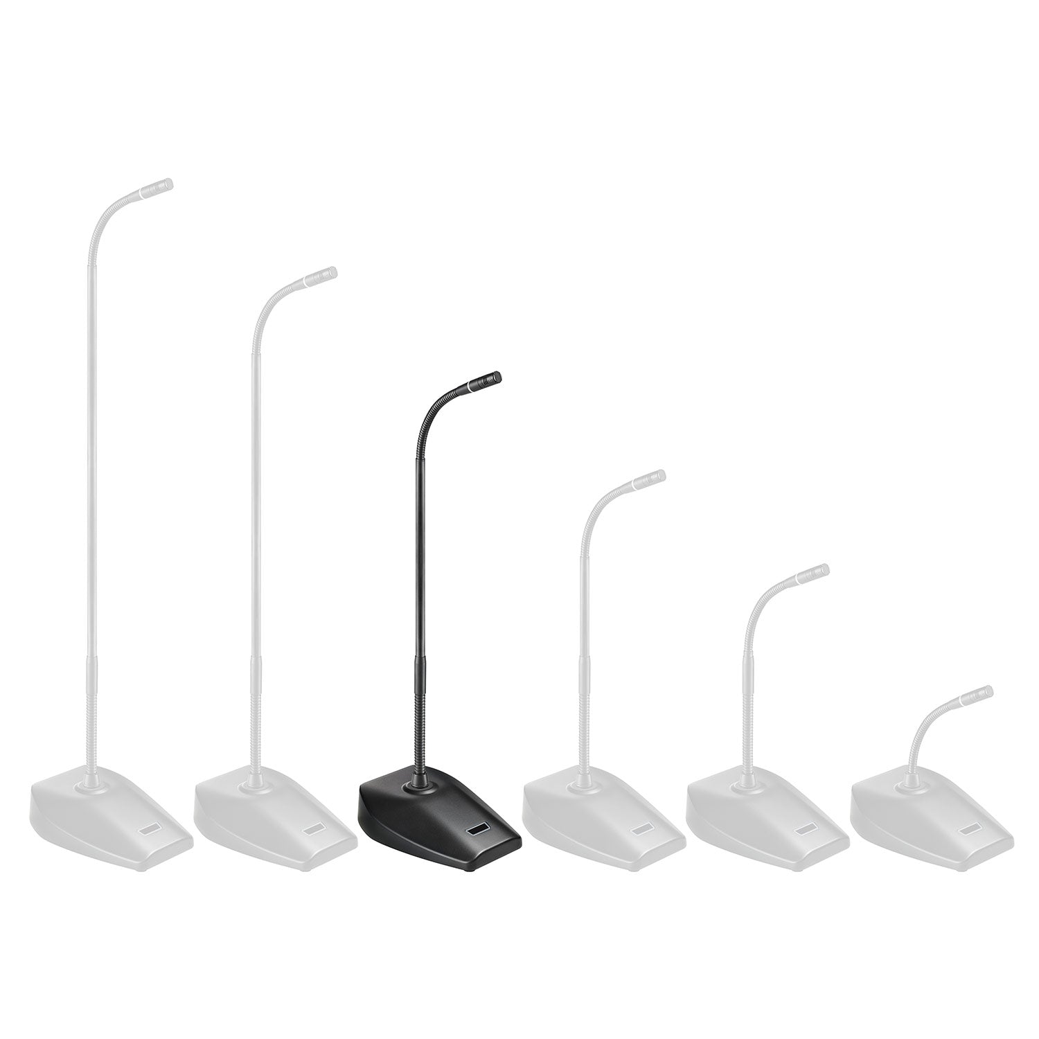 Audio-Technica ES925C18/DS5 18" Cardioid Condenser Gooseneck Mic w/ 5-Pin Desk Stand Power Module