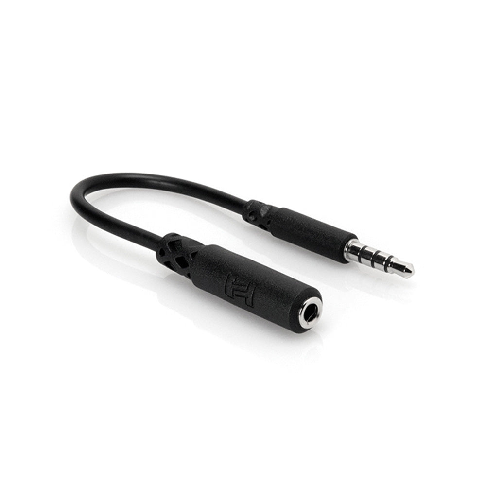 Hosa MHE-158 3.5mm TRRS to Slim 3.5mm TRRS Adaptor