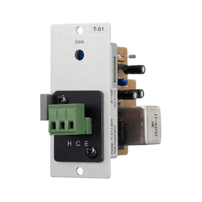TOA T-01S T Balanced Line Output Module for 900 Series Amplifiers
