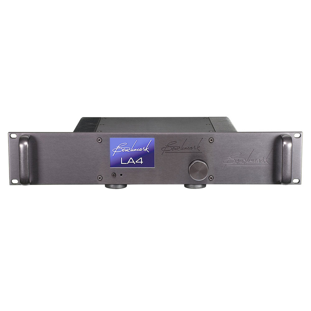Benchmark LA4 Line Amplifier for Hi-Fi and Studio Power Amps (Black Rack Mount)