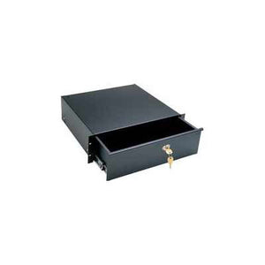 Middle Atlantic D2LK - Two Space Rack Drawer with Lock - Black