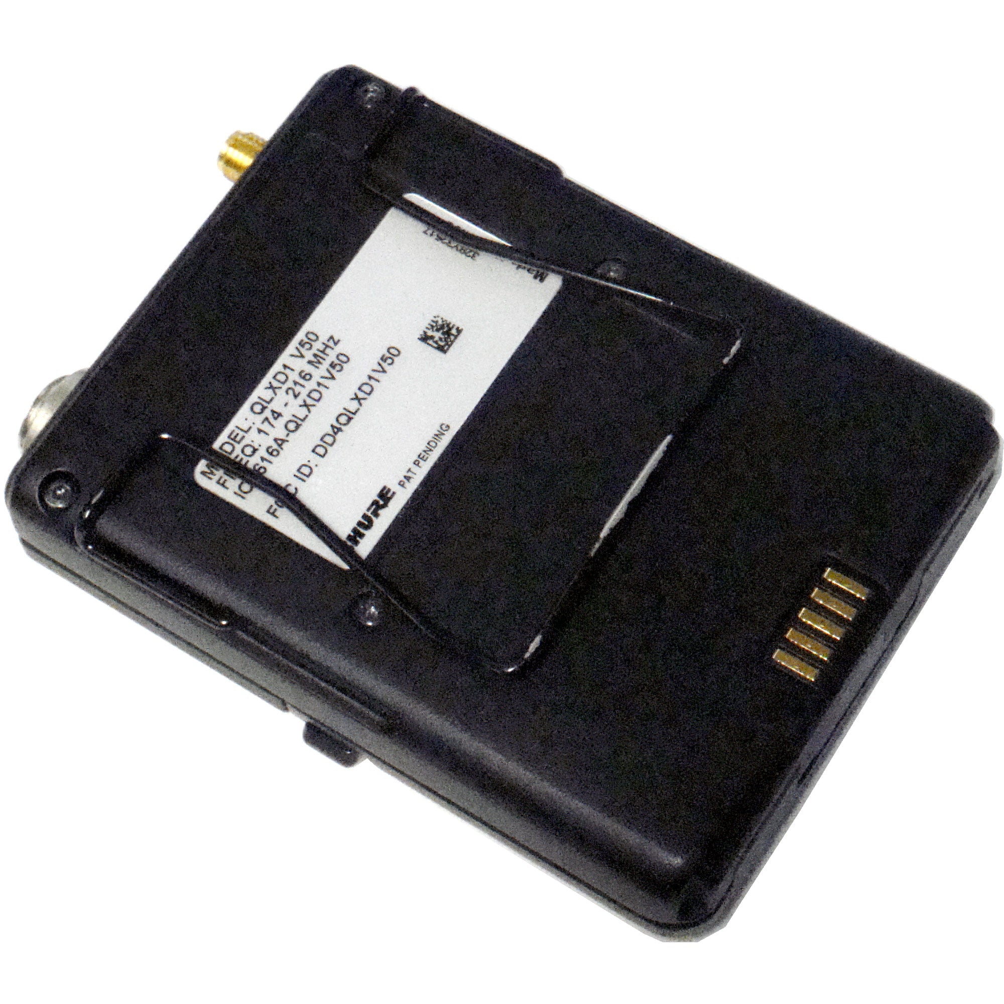 Shure QLXD1 Wireless Bodypack Transmitter (V50 Band - 174-216 MHz) - B-Stock 2