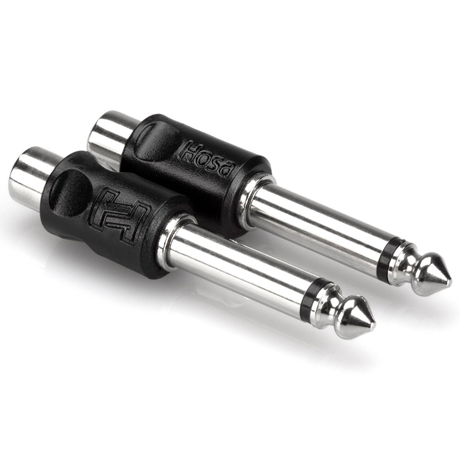 Hosa GPR-101 Adaptors, RCA to 1/4 inch TS, 2 pieces