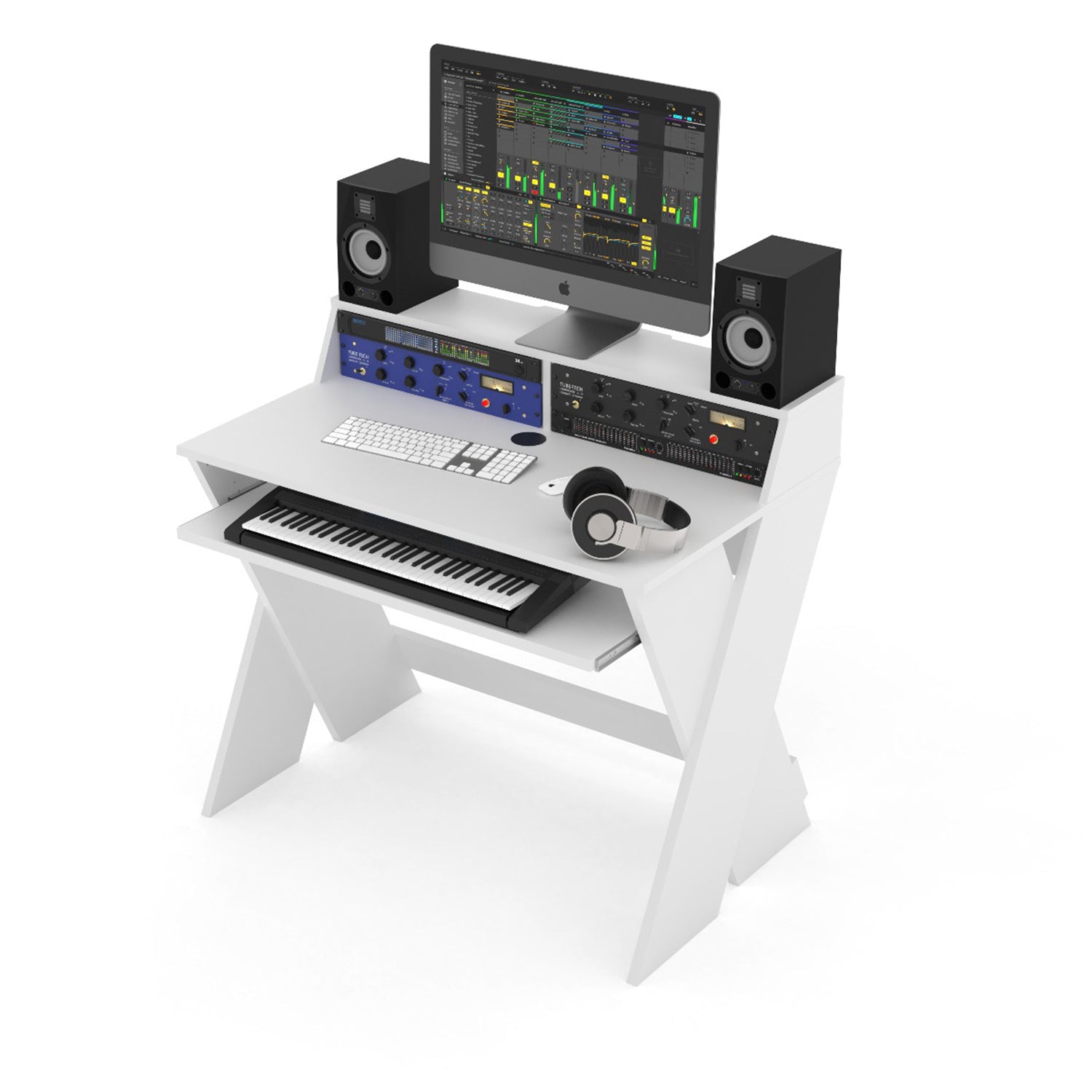 Glorious Sound Desk Compact - Studio or Editing Workstation (White)
