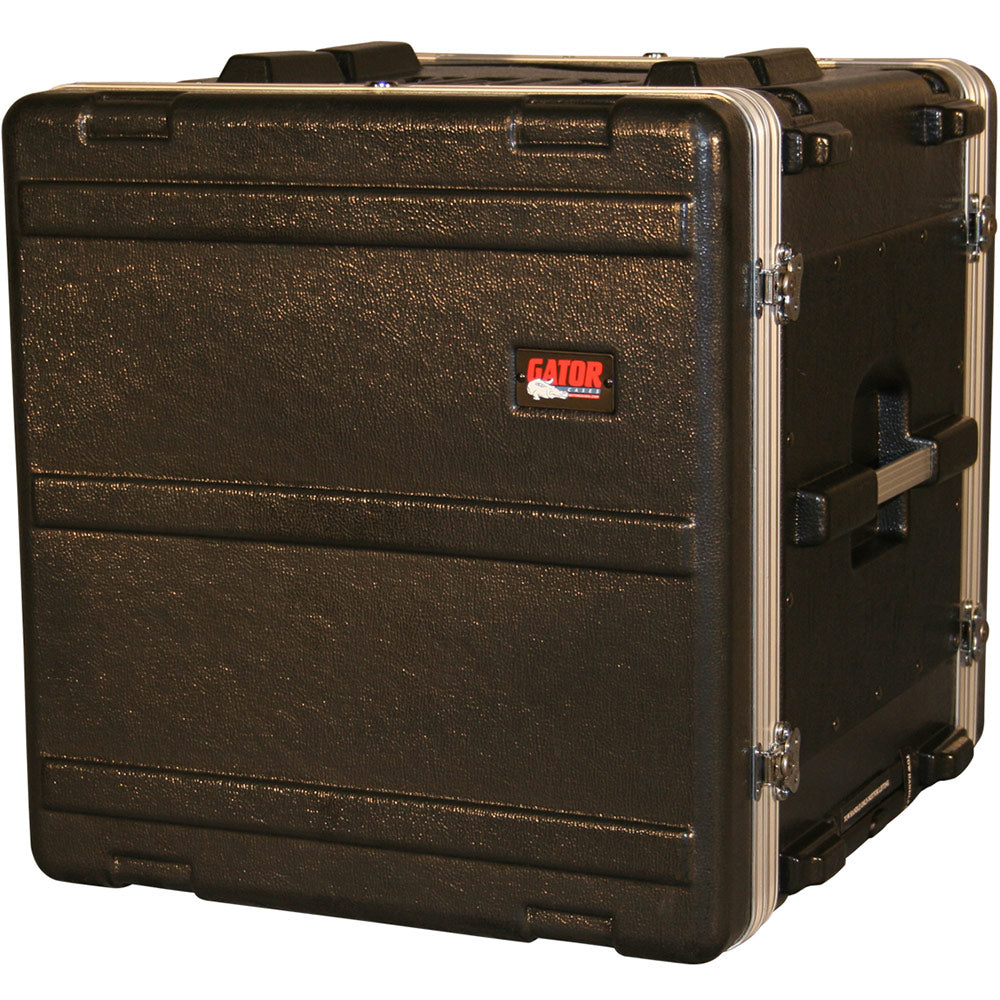 Gator GRR-10L Rolling 10-Space Deluxe Rack with Front and Rear Rack Rail and Locking Covers