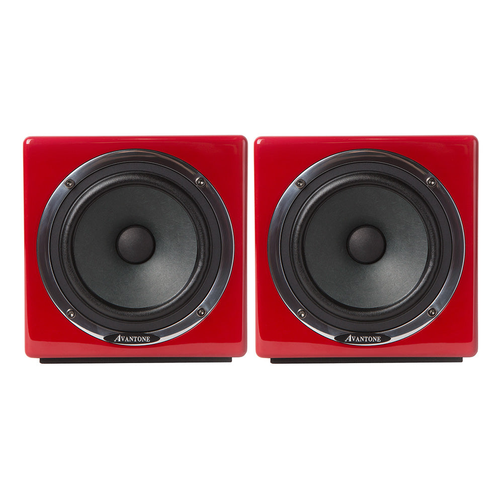 Avantone MixCube 10th Anniversary Full-Range Mini Reference Monitor (Red / Active) - Pair