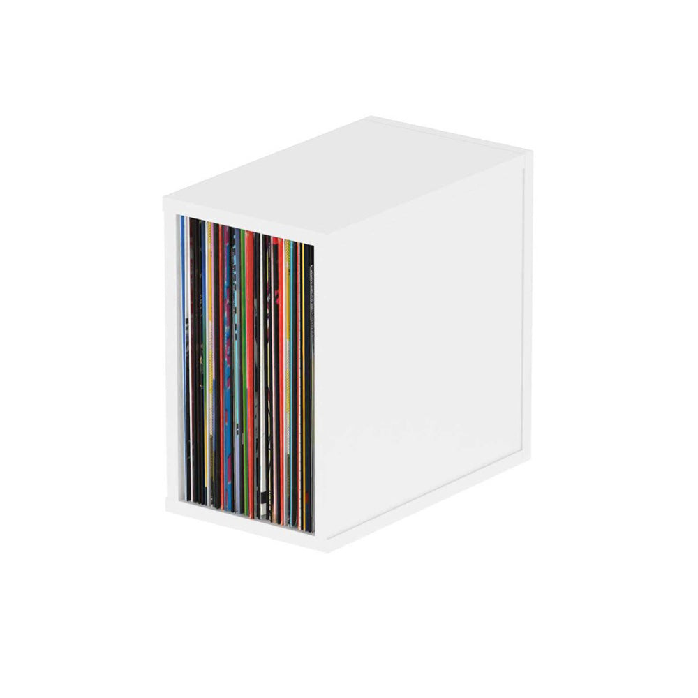 Glorious Record Box 55 - Vinyl Record Storage Cube (White)