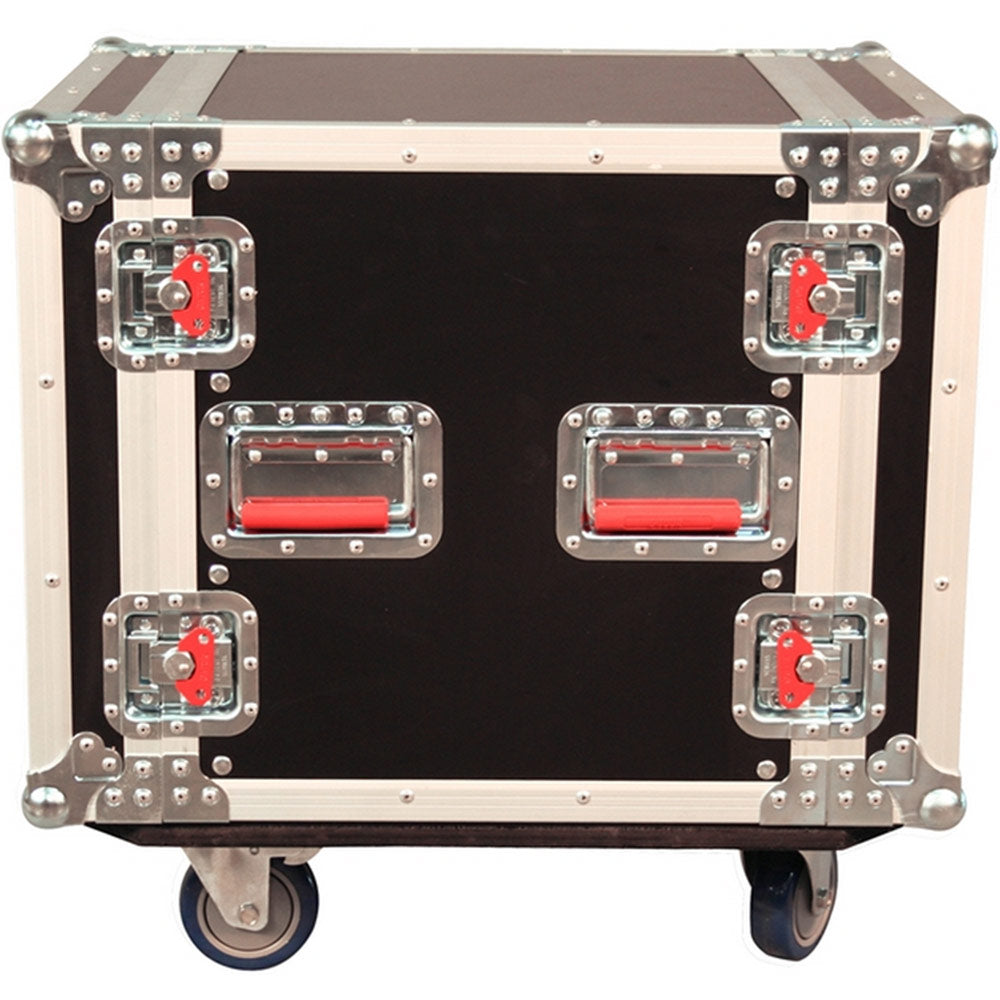 Gator G-TOUR 10U Cast ATA Style 10U Rack Road Case with Locking Caster Board