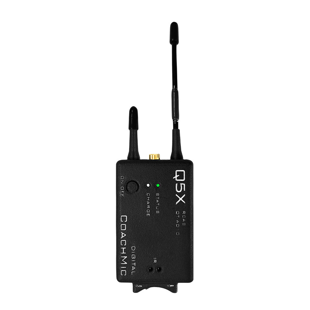 Q5x QT-AD10 CoachMic - Compact Bodypack Transmitter with Mute Switch for Axient Digital Wireless (G57 Band / 406 - 608 MHz)