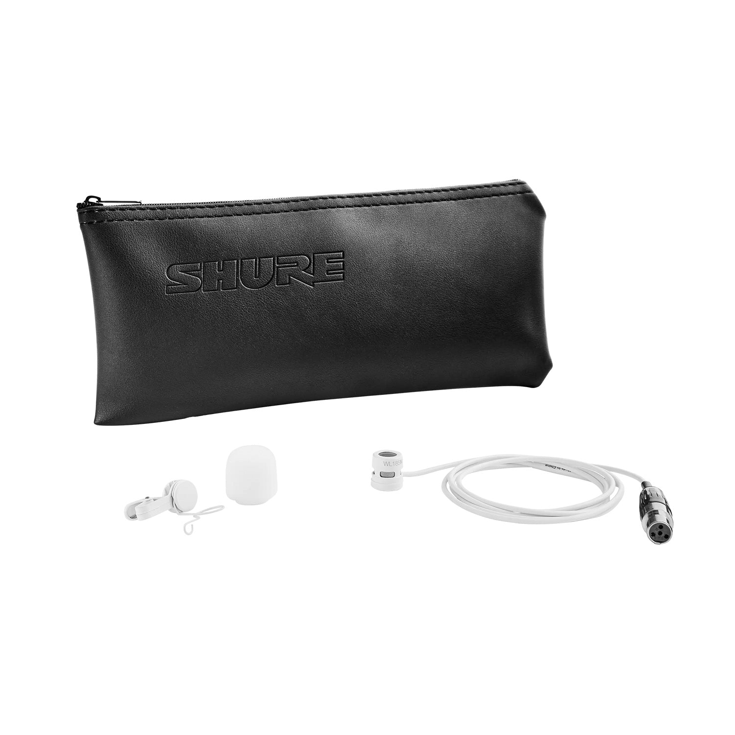 Shure WL185MW/C-TQG - Cardioid Lavalier Microphone (White / TA4F)