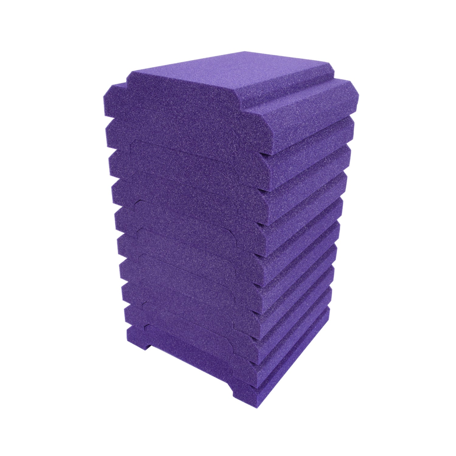 Auralex Studiofoam Royale - WaveCave 1x1 Foot Absorption Panels (Purple / Box of 10)