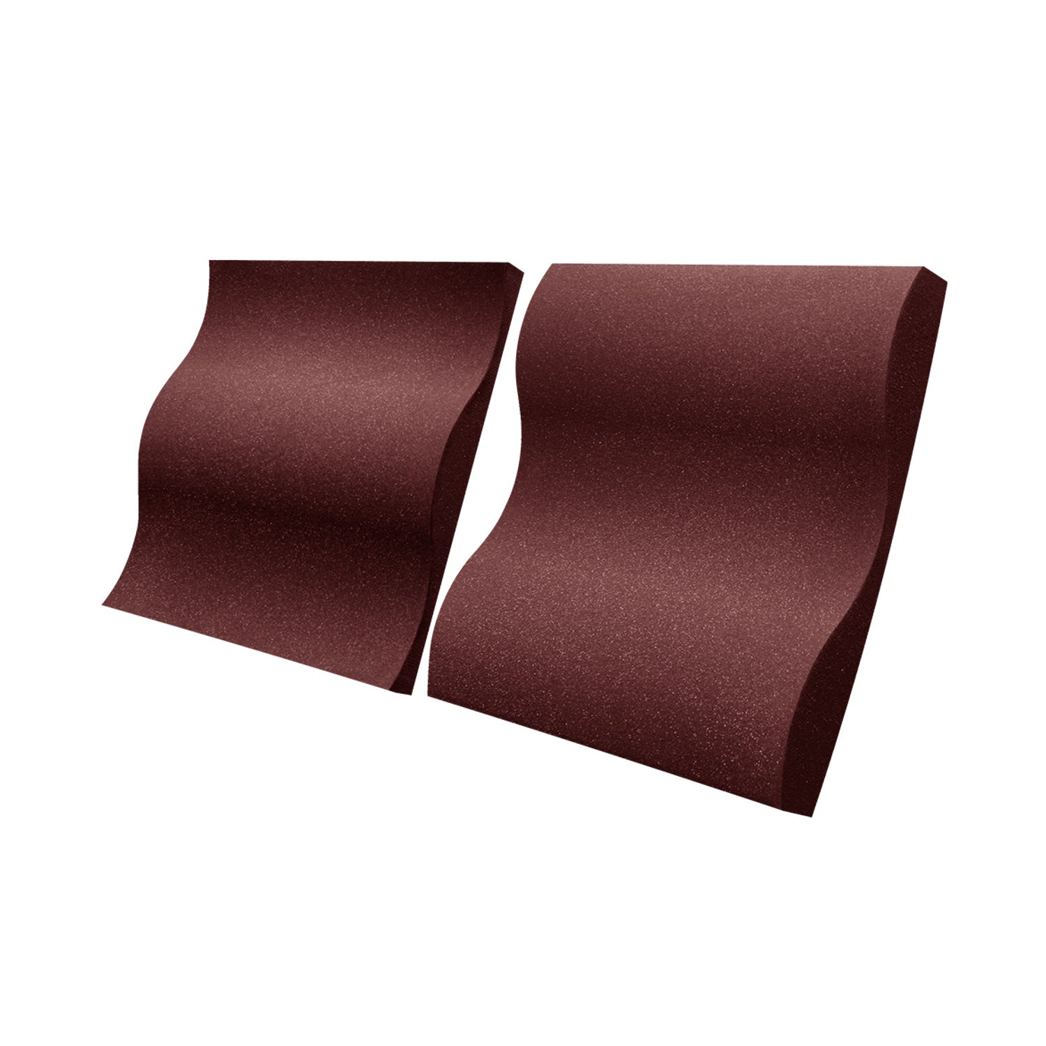 Auralex StudioFoam Wave - 2x2 Foot Studiofoam Absorption Panel (Burgundy / Box of 16)