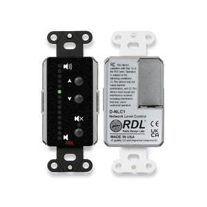 RDL DB-NLC1 - Network Remote Control with LEDs (Black) - Custom Engraving Option