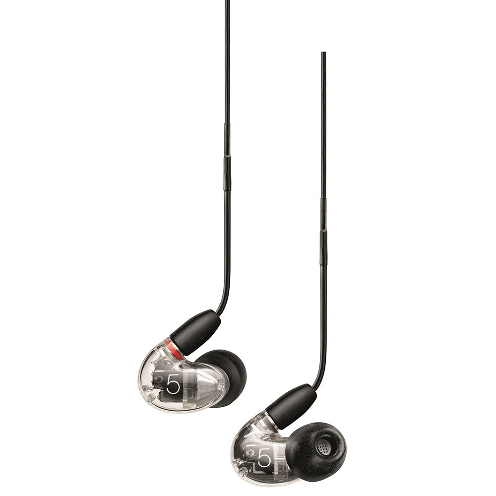 Shure SE53BA AIONIC 5 Sound Isolating Earphones with Universal Cable (Clear)