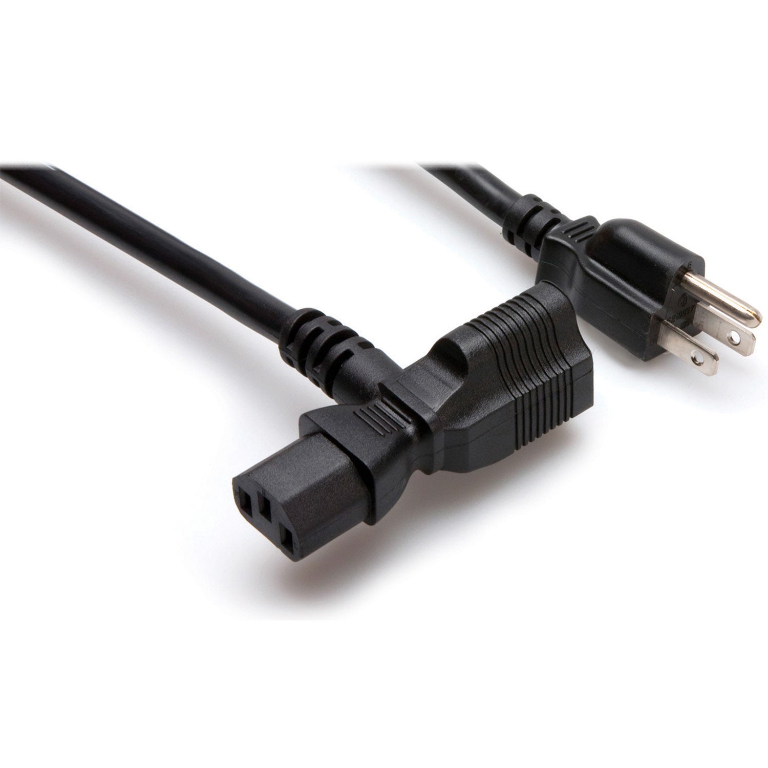 Hosa PWD-402 Power Cord, Piggyback IEC C13 to NEMA 5-15P, 2 feet