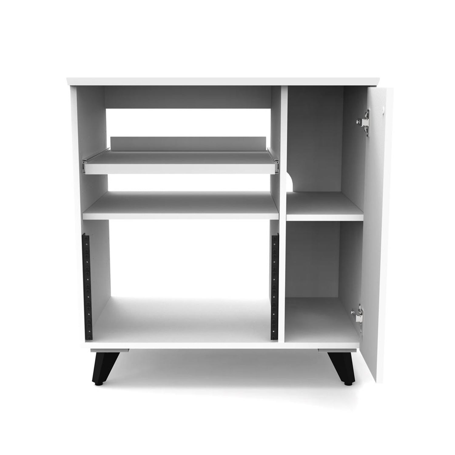 Glorious Modular Side Rack - Extension for Sound Desk or Workbench Workstations (White)