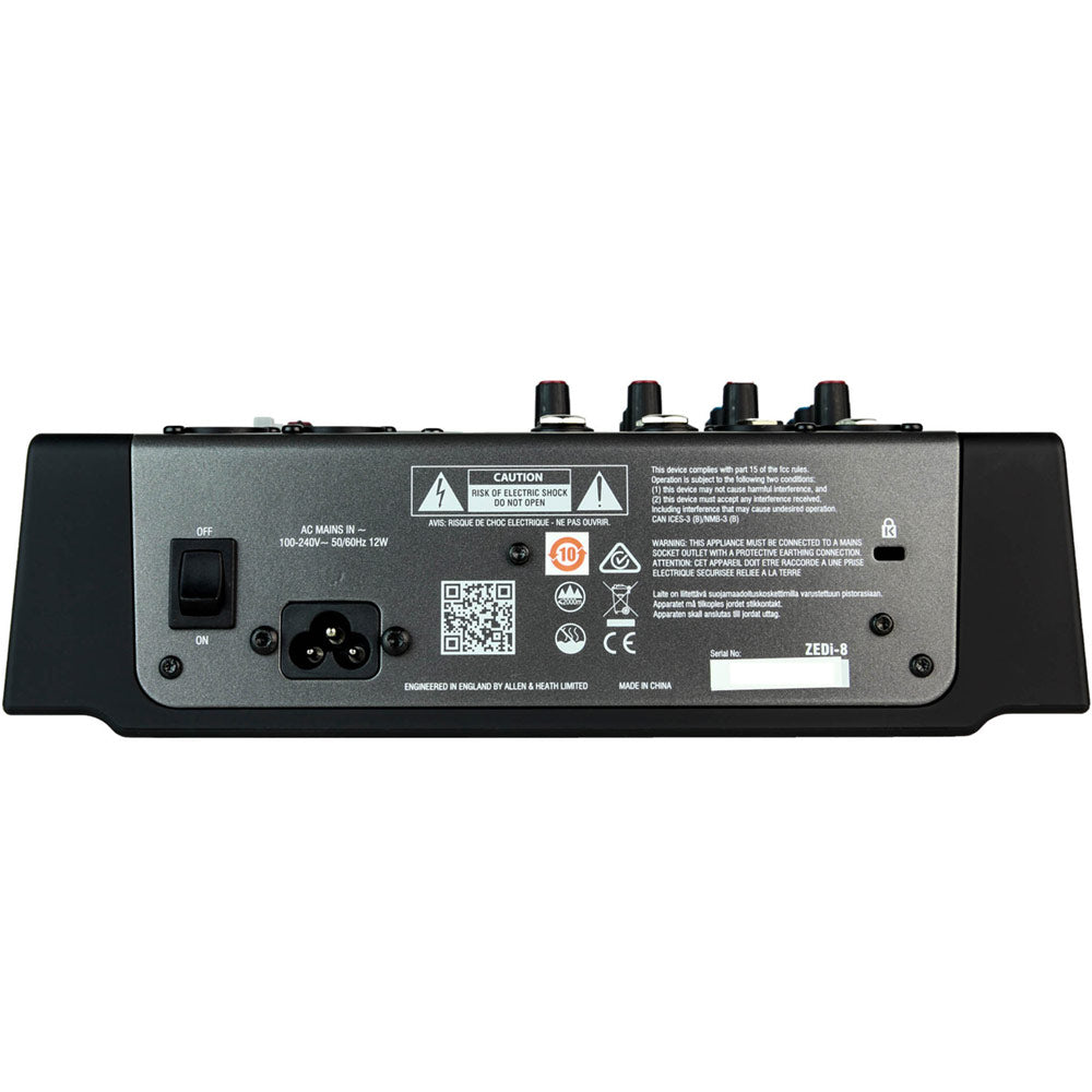 Allen and Heath ZEDi8 Hybrid Compact Mixer and 2x2 USB Interface