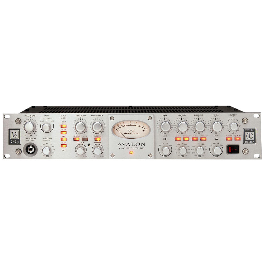 Avalon VT-737SP Mono Vacuum Tube Microphone Preamp with Opto-Compressor and 4-Band Equalizer