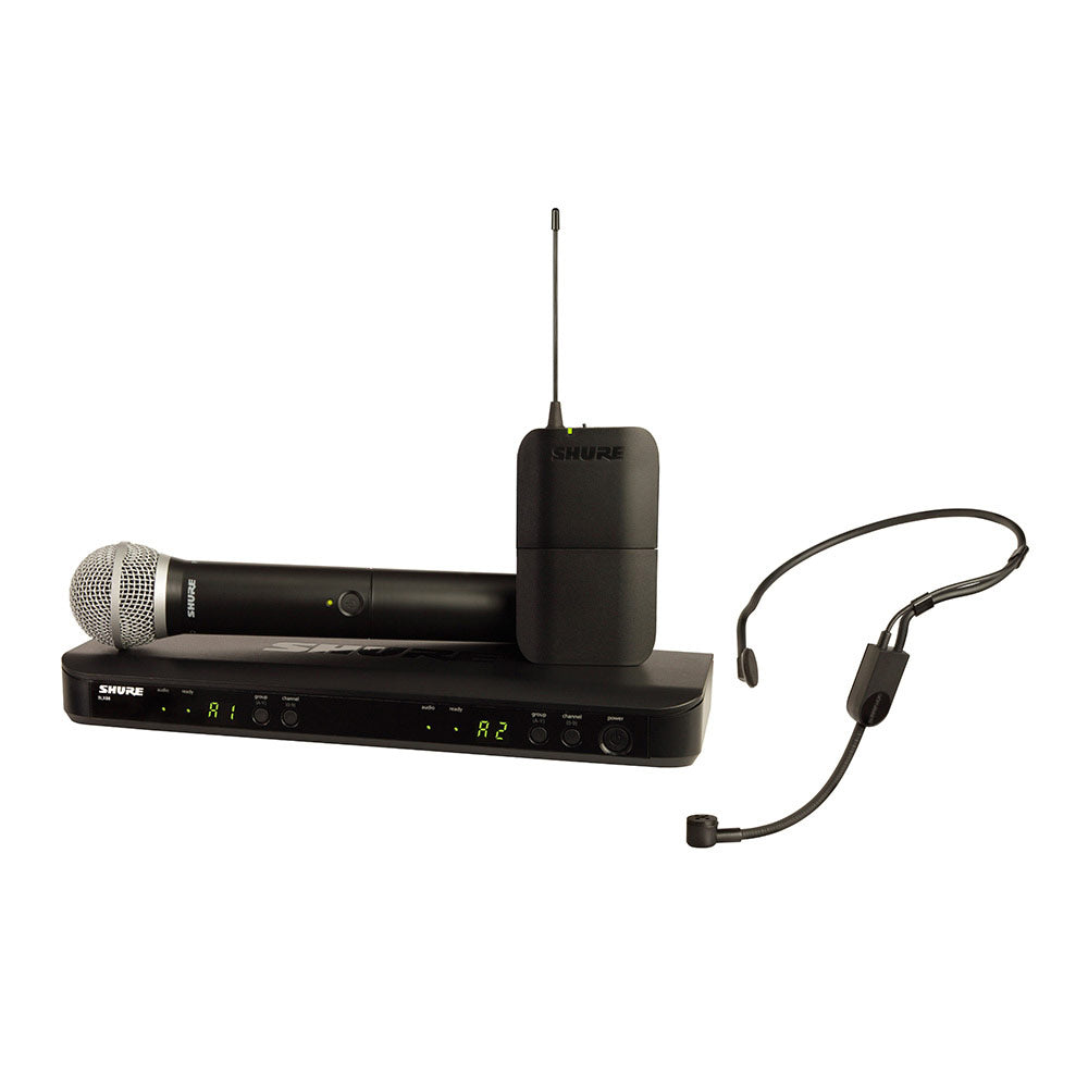 Shure BLX1288/P31 Combo Wireless System with PG58 Handheld / P31 Headset (H10 Band - 542-572 MHz)