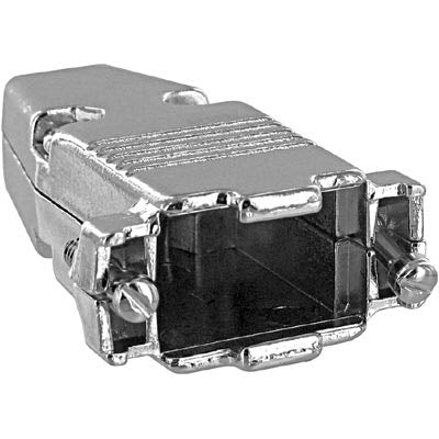 Emerson 40-9709HM DB9 Metal Hood for D-Sub 9 Pin Connector - Gray