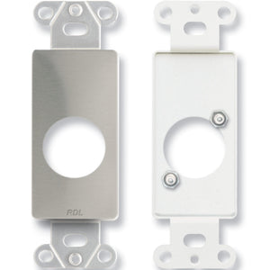 RDL DS-D1 Single plate for standard and specialty connectors (Stainless) - Custom Engraving Option