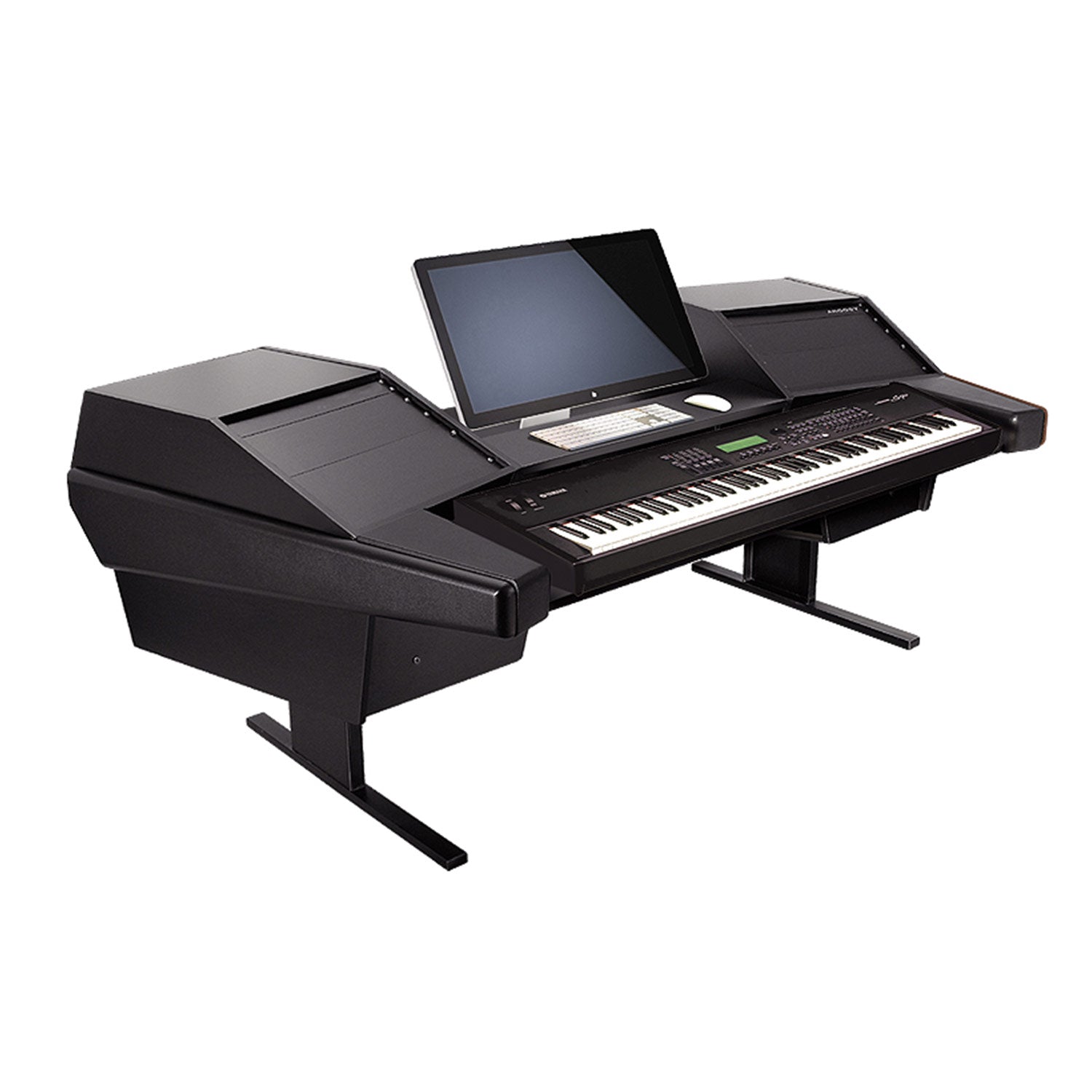 Argosy D15K-DR803-B-B Dual 15K Keyboard Workstation W/803 Rack Modules And Black End Panels