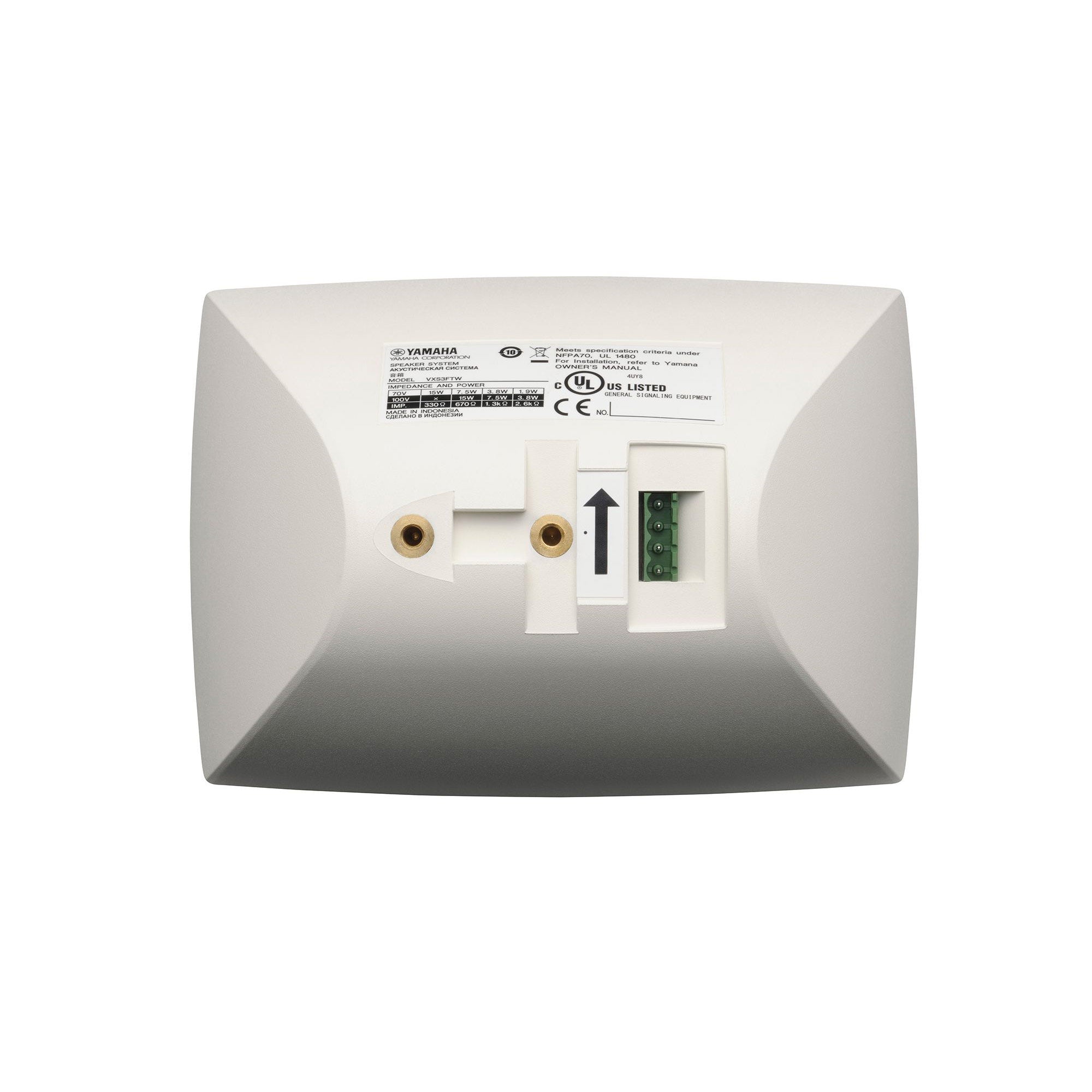 Yamaha VXS3FT Full-Range 3-Inch Surface Mount Loudspeaker (White)