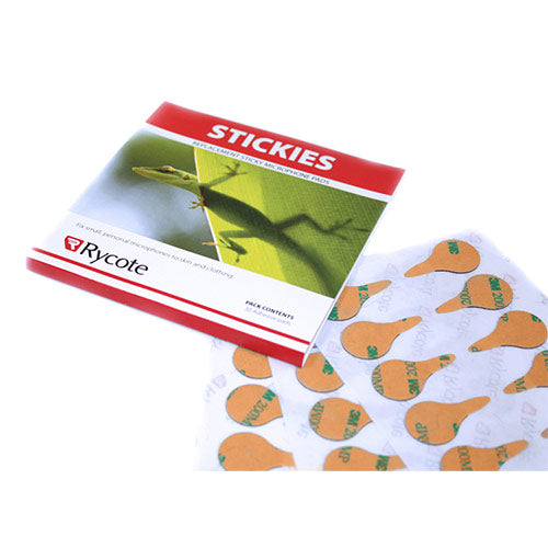 Rycote 75356 Adhesive Stickies For Overcovers/Undercovers Windscreens (30 Pack)