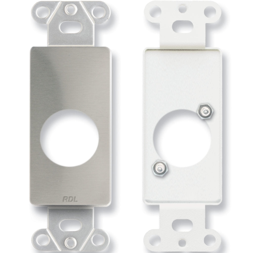RDL DS-D1 Single plate for standard and specialty connectors - Stainless