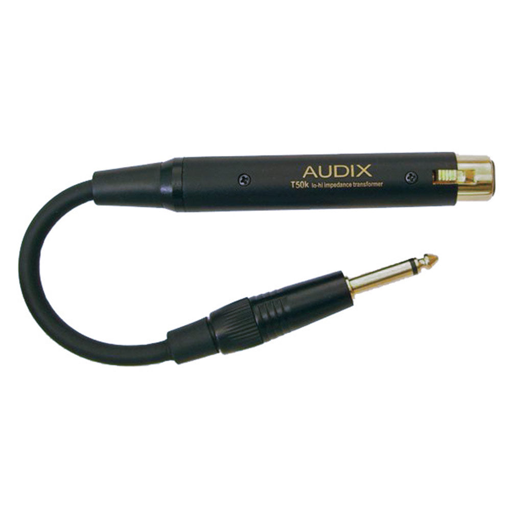 Audix T-50K Low Impedence XLR-F To High Impedence 1/4" Converter