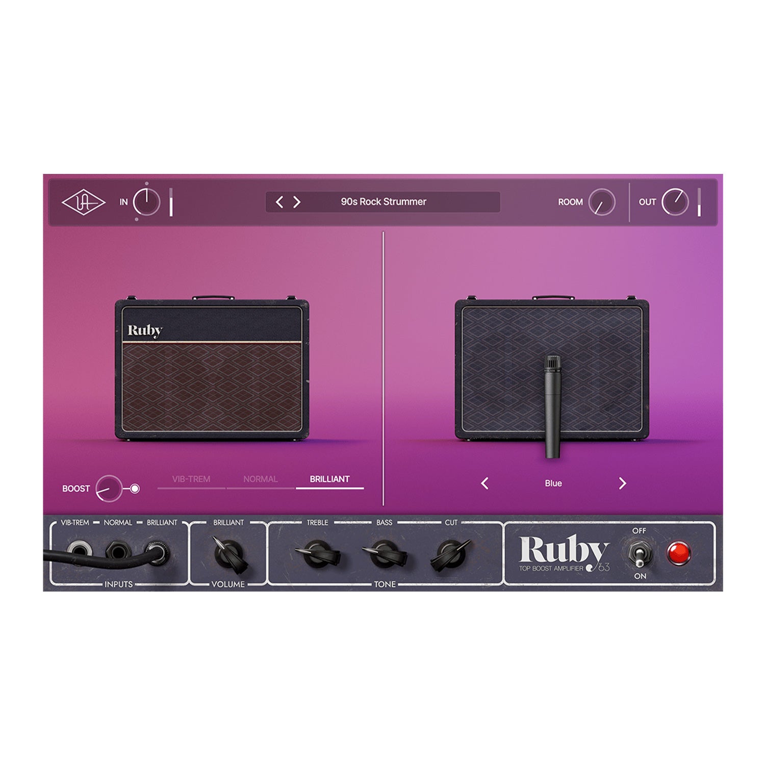 Universal Audio Ruby 63 Top Boost - Amplifier Modeling Plugin (VST/AU/AAX)