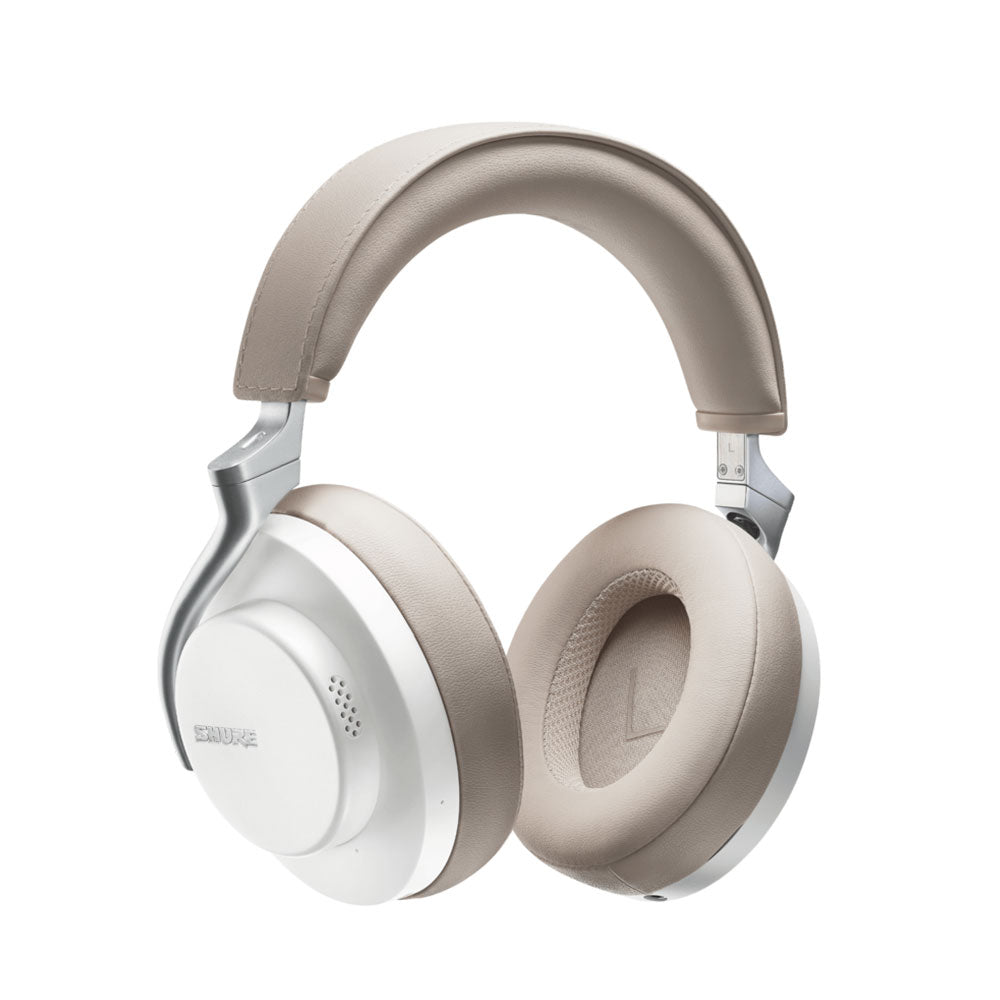 Shure SBH2350-WH AIONIC 50 Bluetooth Noise-Cancelling Headphones (White)