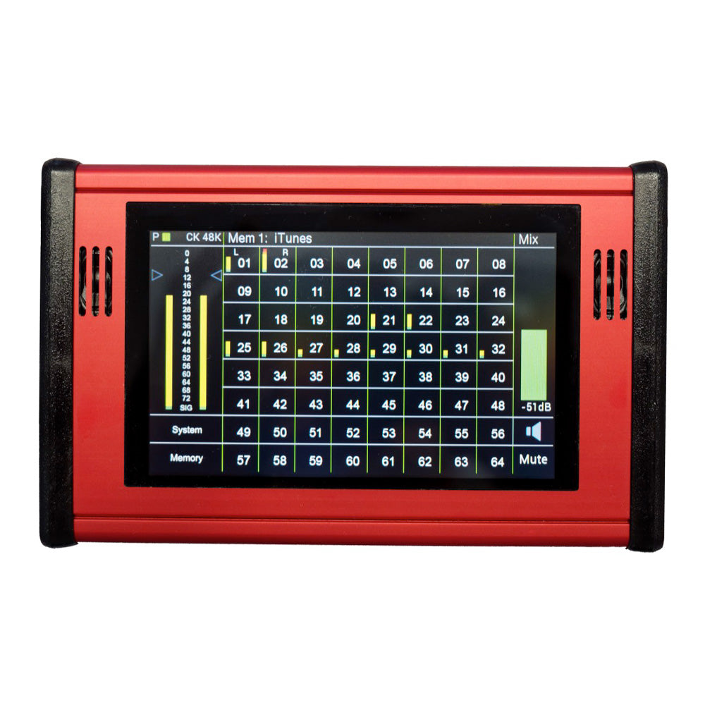 Nixer PD-DANTE - Desktop 64-Channel Dante Confidence Monitor