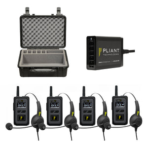Pliant Technologies PMC-900XR-4PK - MicroCom XR 900MHz Four-Pack Wireless Intercom System