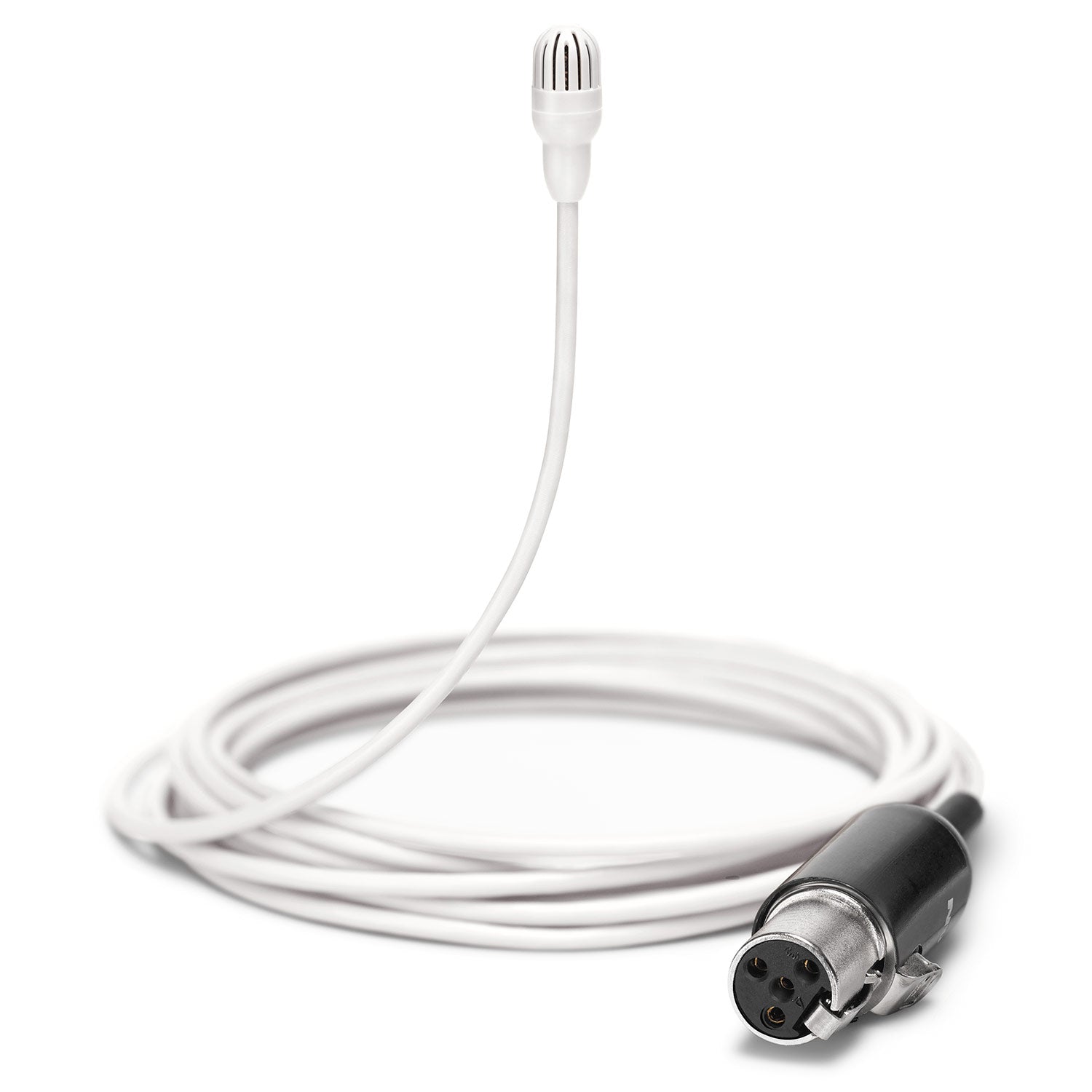 Shure TwinPlex TL46W/O-MTQG Subminiature Lavalier Microphone (Hi Sens, MTQG, White)
