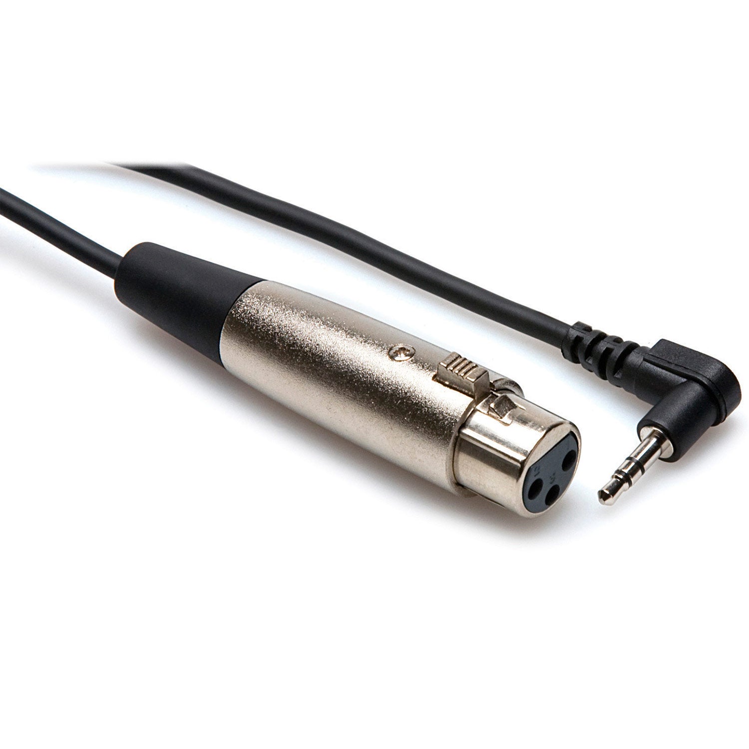 Hosa XVM-110F XLR Female to Right-angle 3.5 mm 1/8" Stereo Mini Adapter Cable