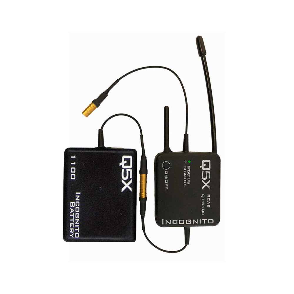 Q5x QT-5100 Incognito - Ultra-Compact Wireless Transmitter with 1000mAh Battery (470 - 540 MHz)