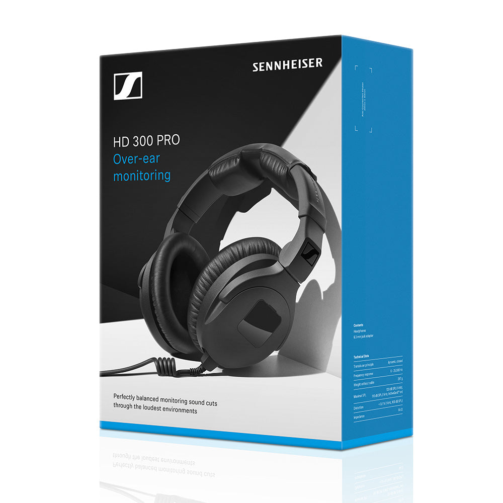 Sennheiser HD 300 PRO Professional Closed-Back Monitoring Headphones