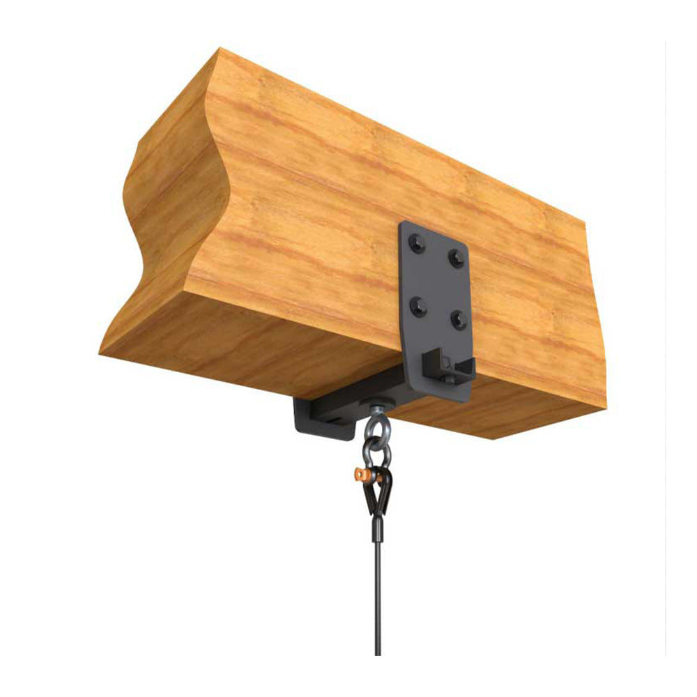 Adaptive Technologies BC-W7-12-9 - Rigging Wood Beam Suspension Bracket (7-12" by 9" / Swivel Eye)