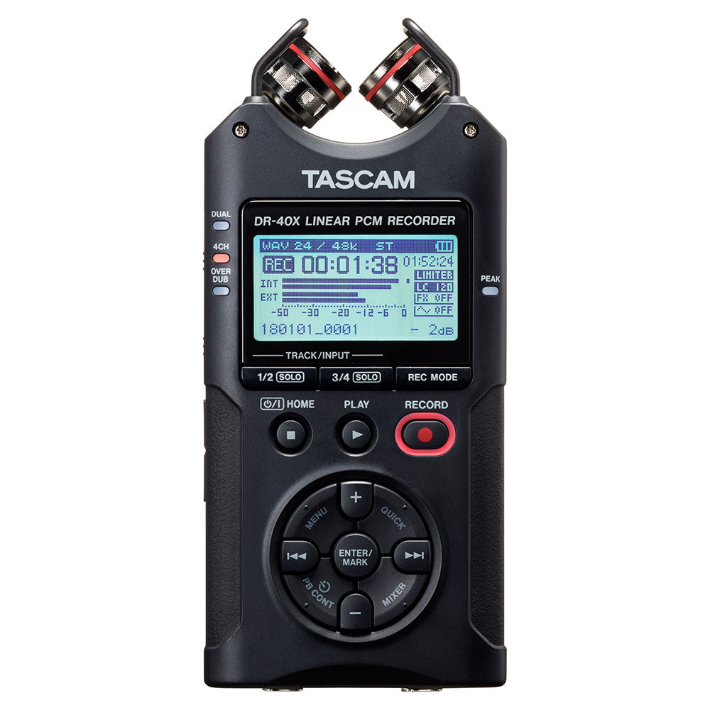 Tascam DR-40X Portable 4-Track Digital Recorder