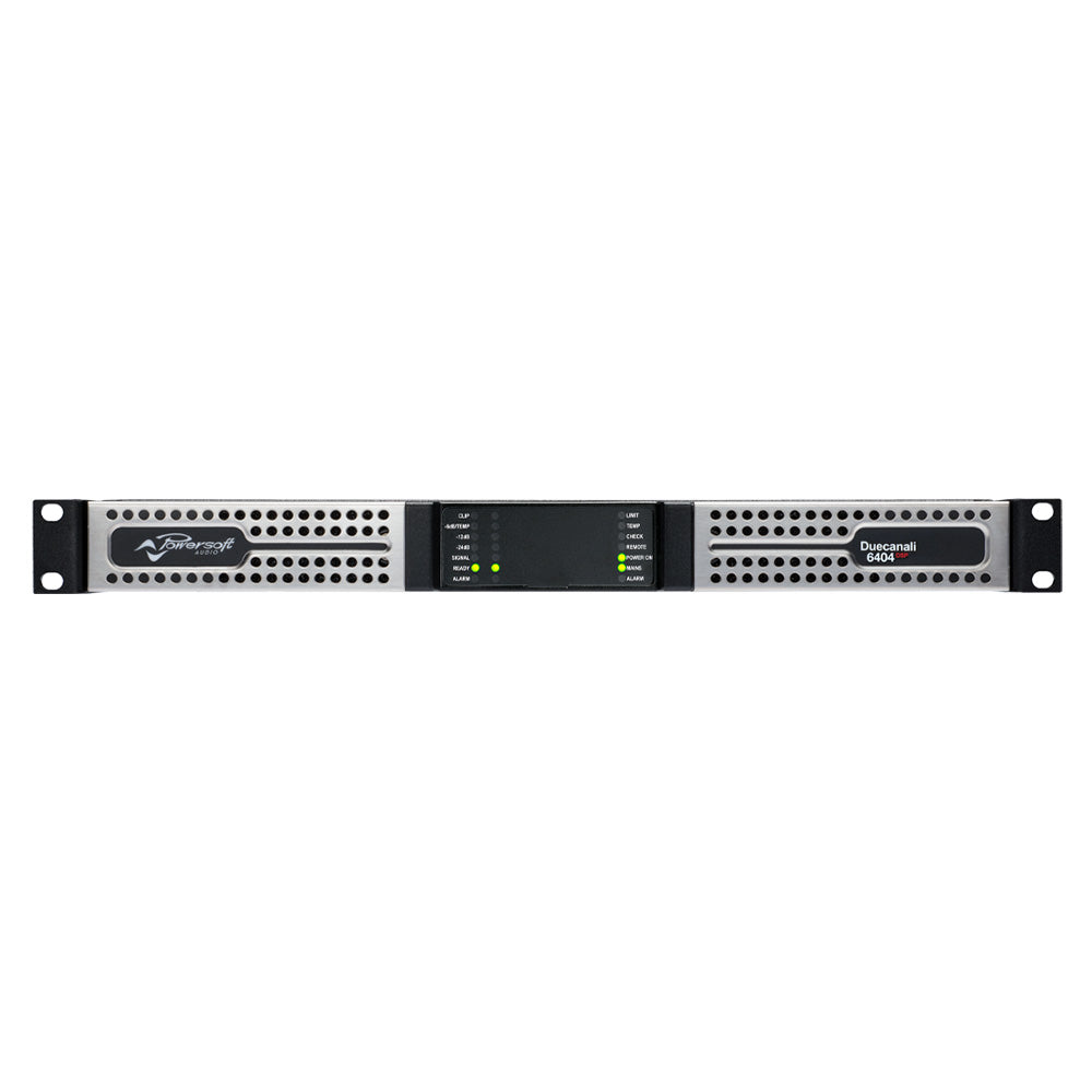 Powersoft Duecanali 6404 DSP - Two-Channel Install Power Amplifier with DSP