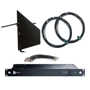 RF Venue DISTRO9 HDR - Antenna Distribution System with Black Install Antenna and Cable Kit