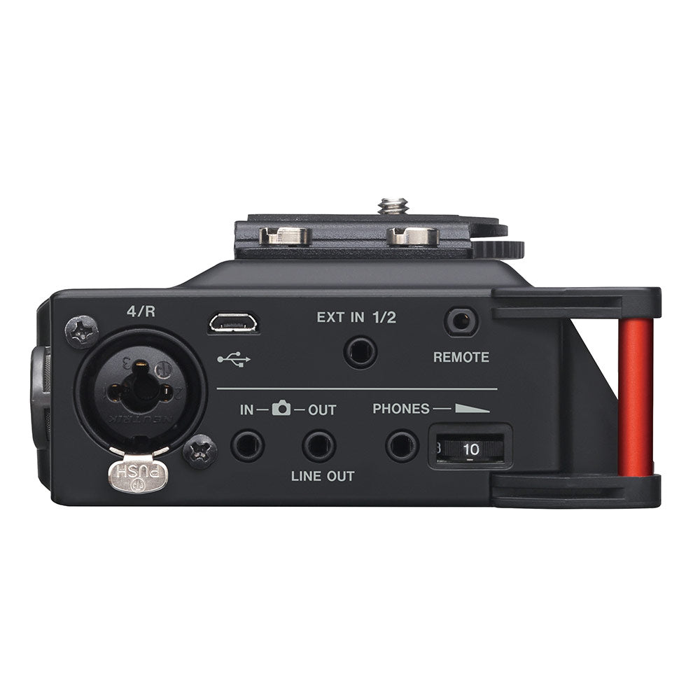 Tascam DR-70D Camera Mounted 4-Track Digital Field Recorder