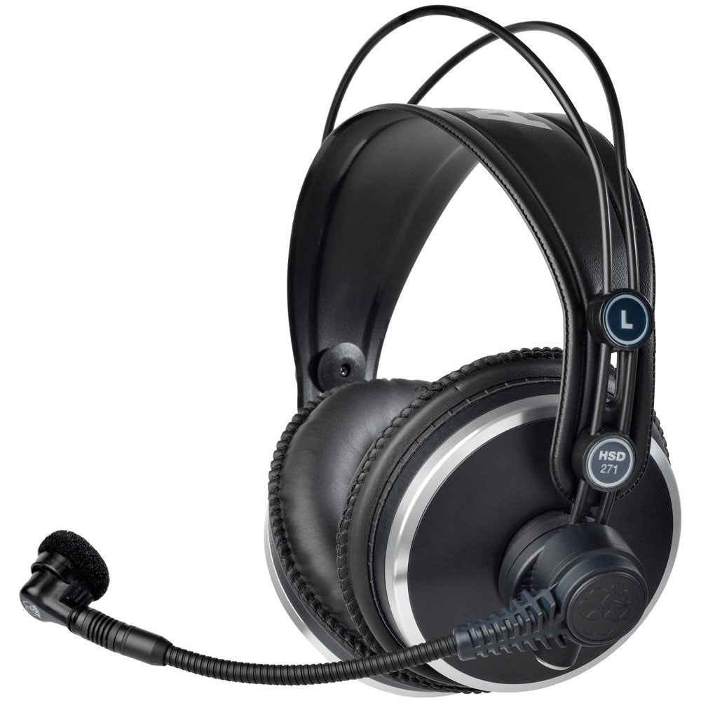 AKG HSD271 Professional Around-Ear Broadcast Headset with Dynamic Microphone (Requires Cable)