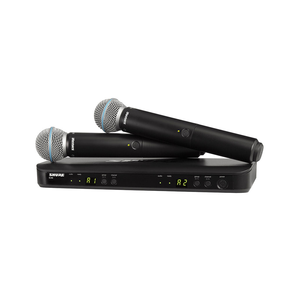 Shure BLX288/B58 Dual Handheld Wireless System with Beta 58A (H11 Band - 572-596 MHz)