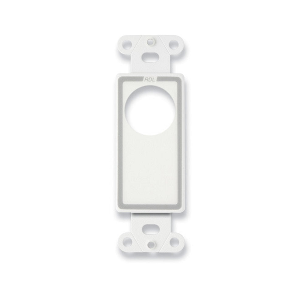RDL D-D1T Single Plate for Standard and Specialty Connectors (White)
