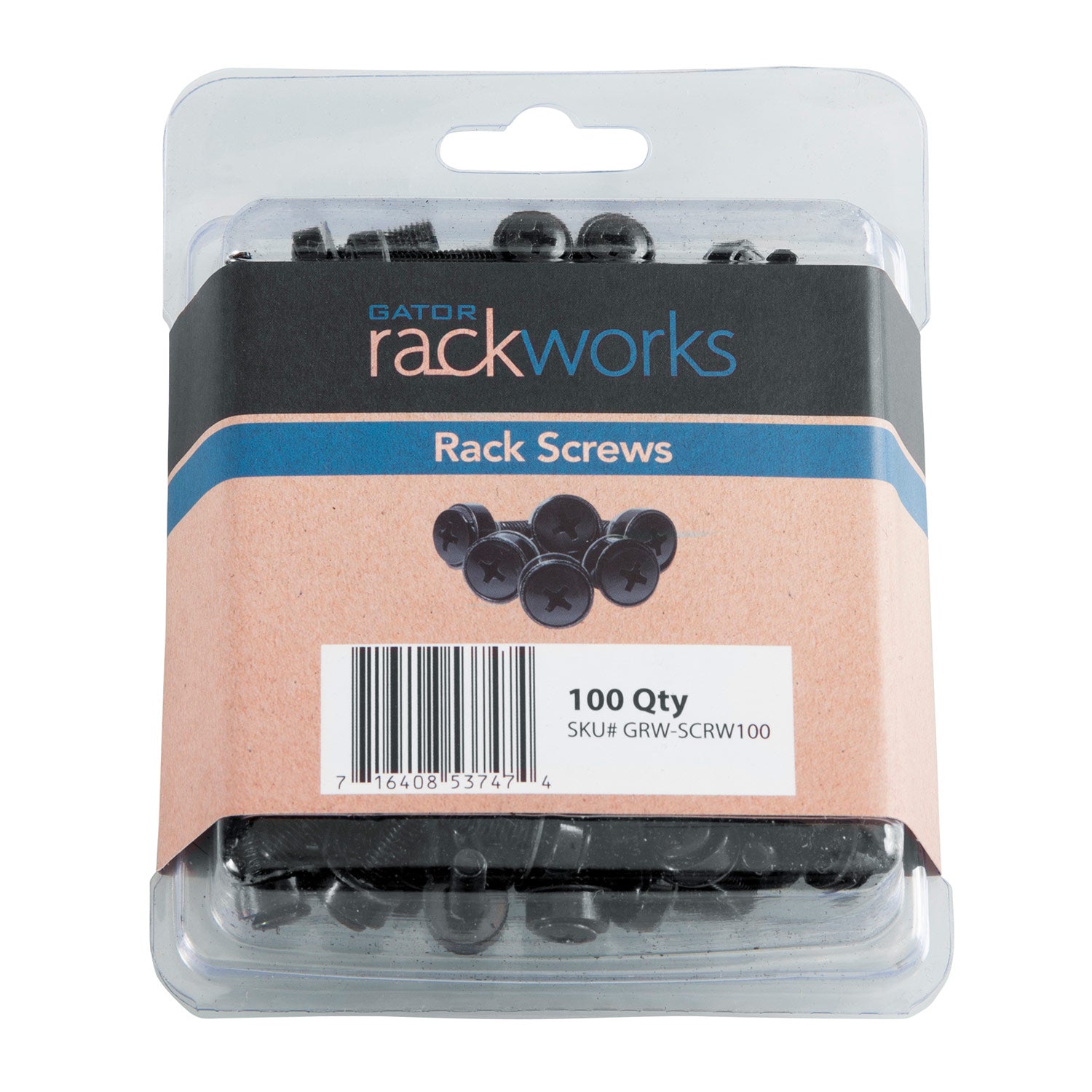 Gator GRW-SCRW100 Rack Screws Ð 100 Pack