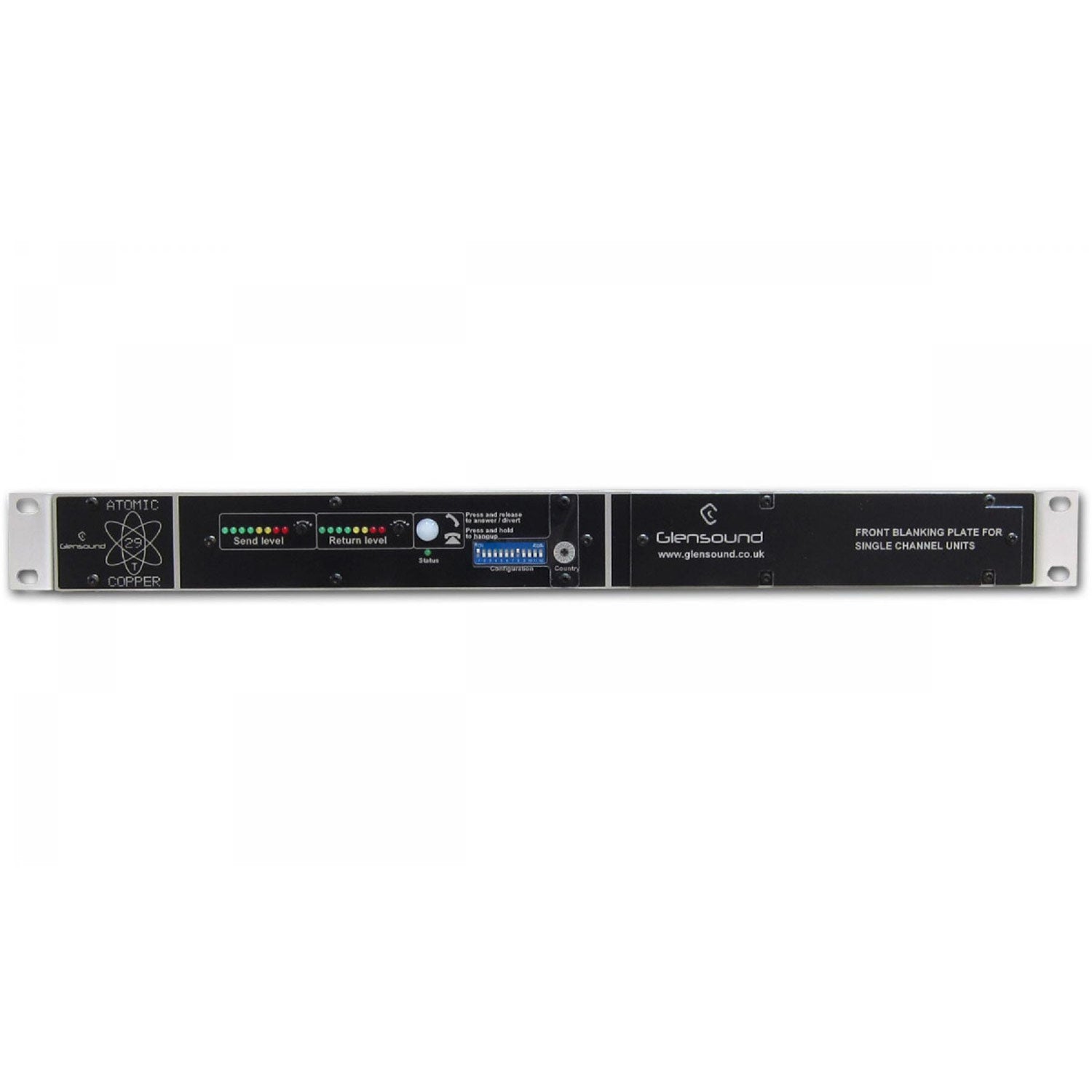 Glensound Atomic Copper 29/S - Single Rack Mount Digital Telephone Hybrid