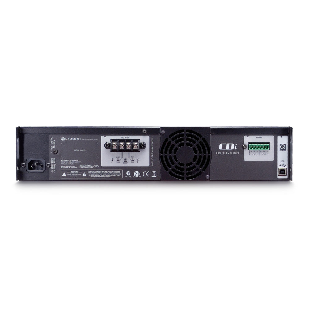 Crown CDi 1000 Solid-State Two-Channel Amplifier 500 watts per channel at 4 Ohms