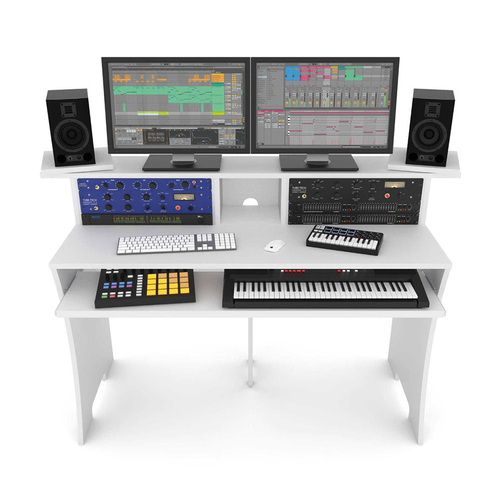 Glorious Workbench - Studio Production or Editing Station Desk (White)